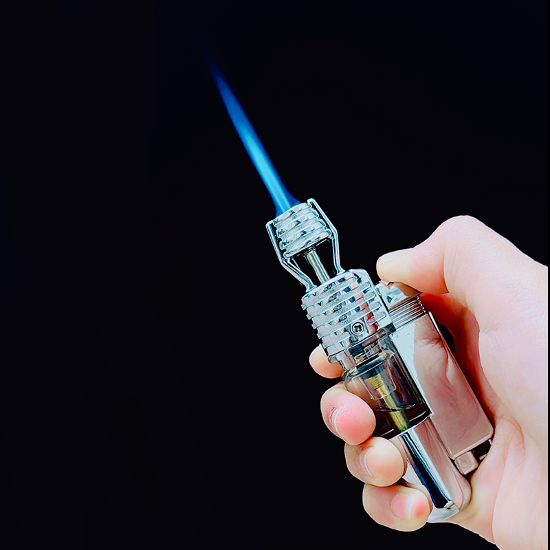 Bật lửa hột quẹt khè đứng BAIRUI BR658 hình trụ gas lộ thiên - xài gas