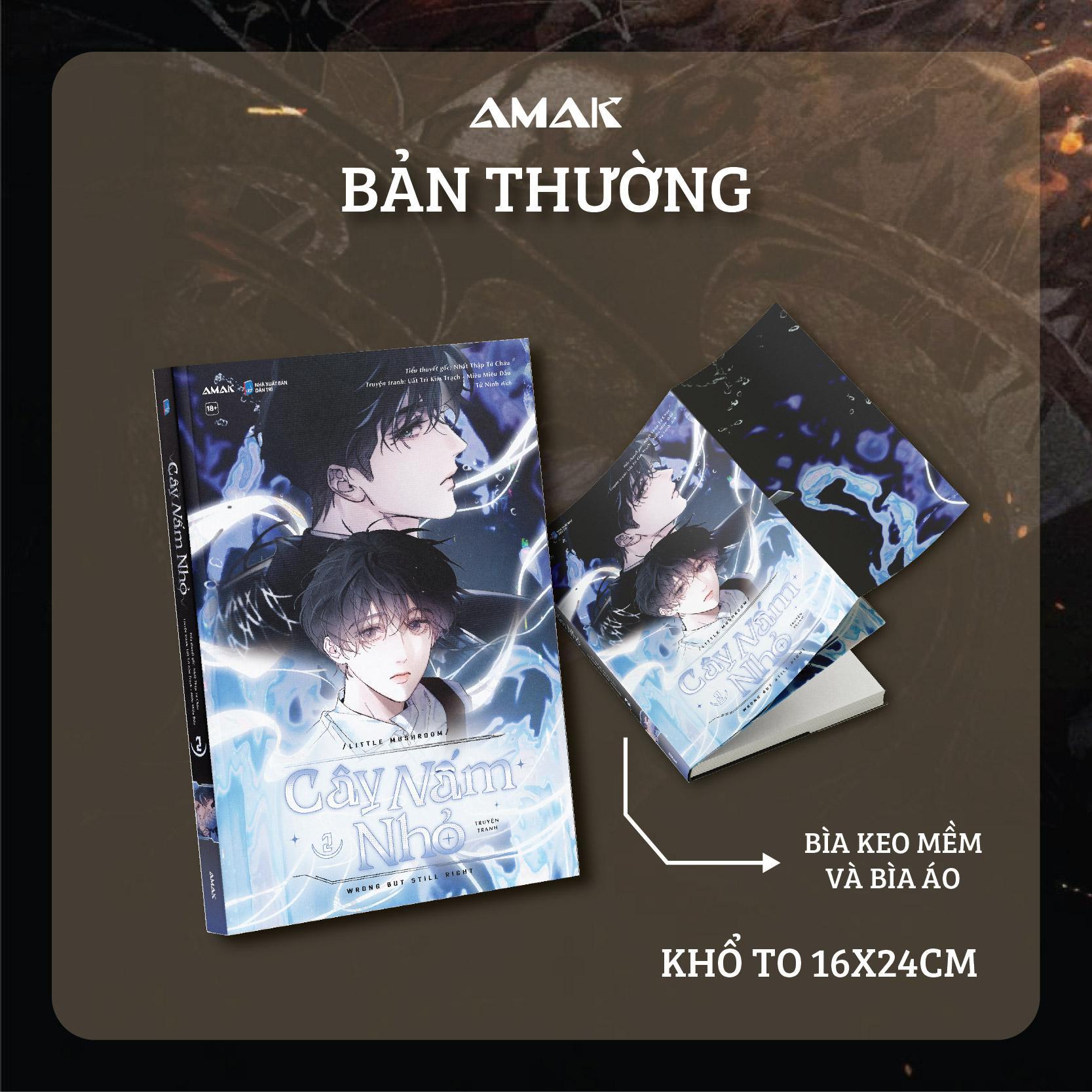 Sách - Cây Nấm Nhỏ - Bản Truyện Tranh - Tập 2 - Tặng Kèm 2 Bookmark PVC + 1 Postcard + 1 Tấm Sticker Chibi