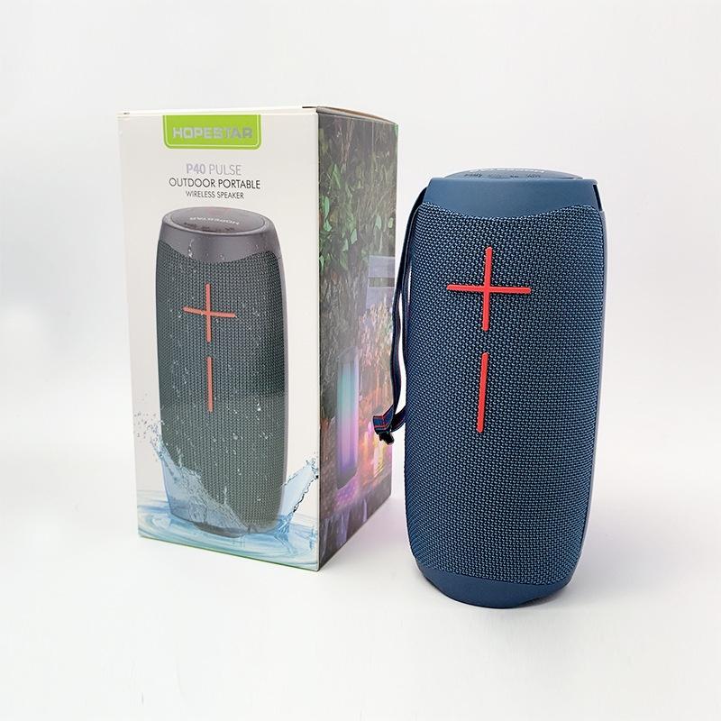 Loa bluetooth không dây P40 chống nước có đèn nhiều màu sắc