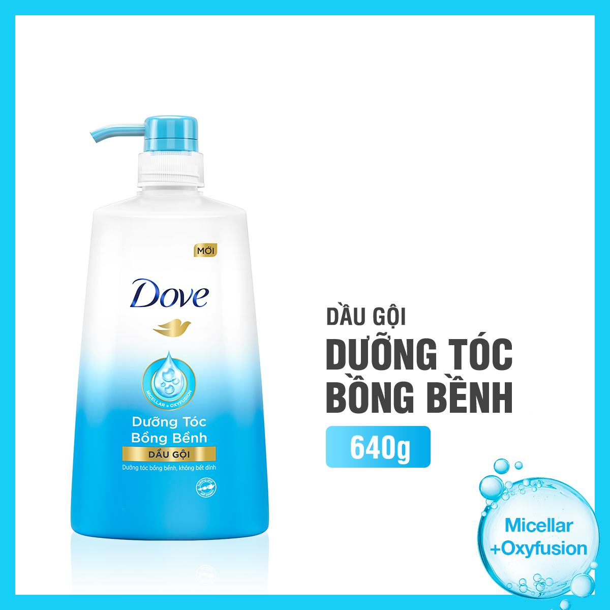 Dầu Gội Dove Dưỡng Tóc Bồng Bềnh 640gr