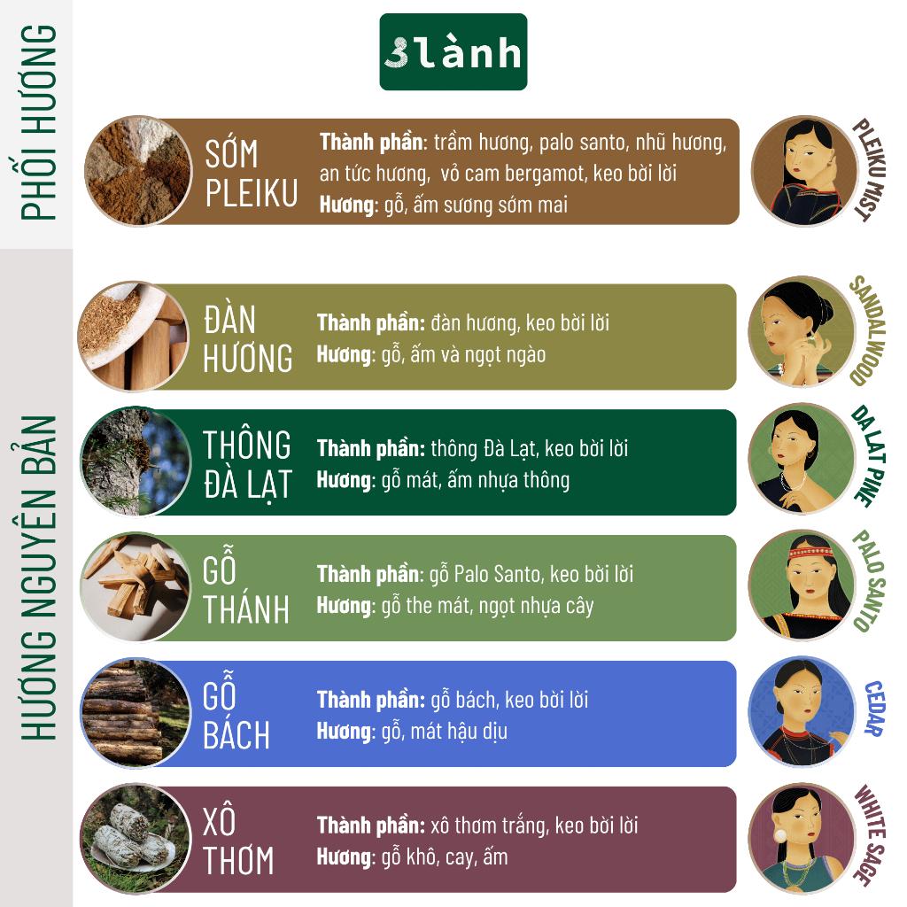 Nụ Thủ Công 3 Lành Hộp 20 Nụ Nhiều Mùi 100 % Tự Nhiên Tặng Kèm Đế Chăm Không Hóa Chất Xông Thơm