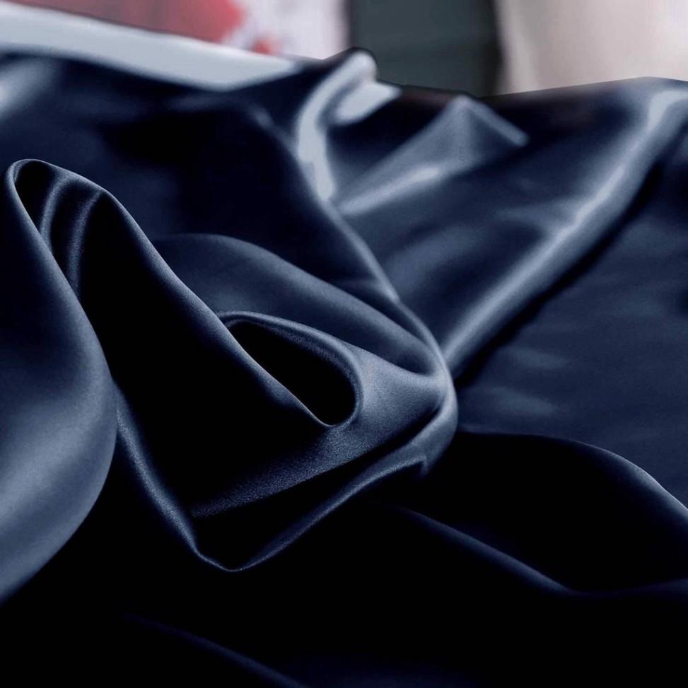 Trọn Bộ Chăn Trần Bông Ga Gối Phi Lụa Thương hiệu LAN PHAM BEDDING Mát Mịn - Xanh Đen