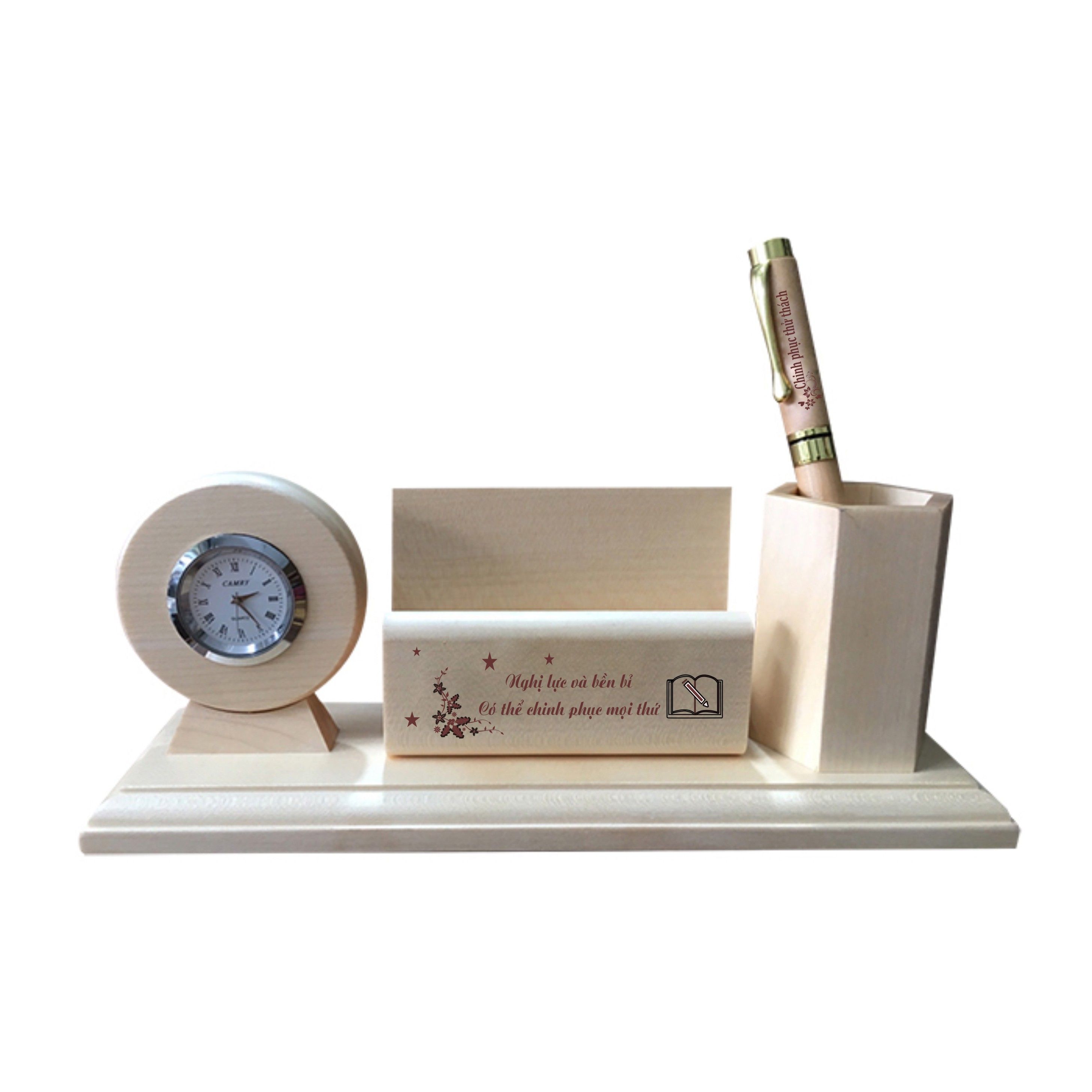 Bút mực cao cấp Maple & Lọ cắm bút để bàn - WG83
