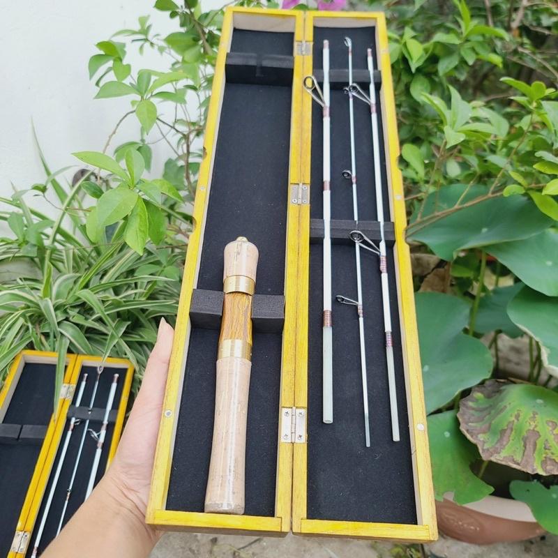 cần X UL TEUCER - 4 khúc - dài 1m4 có máy ngang và máy đứng AnhNamFishing - Cần ngang