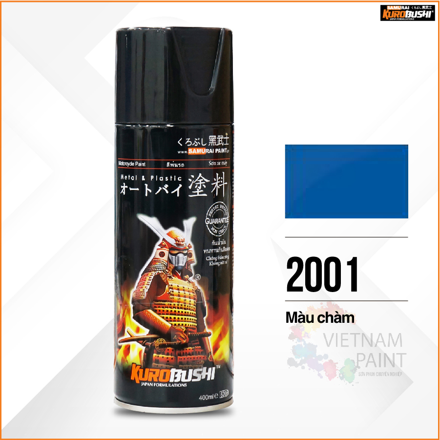 Sơn xịt Samurai Kurobushi - MÀU CHÀM 2001 (400ml)