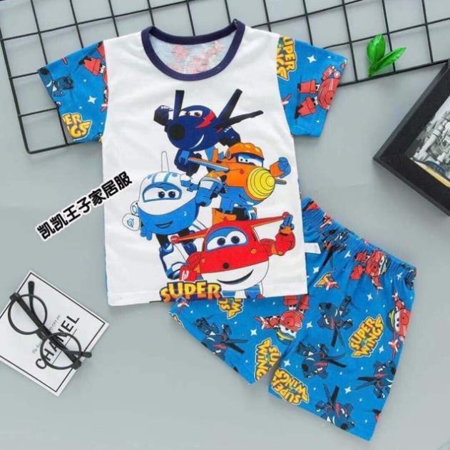 Bộ cotton KAIKAI bé trai size trung -sỉ quần áo trẻ em hcm pikakids