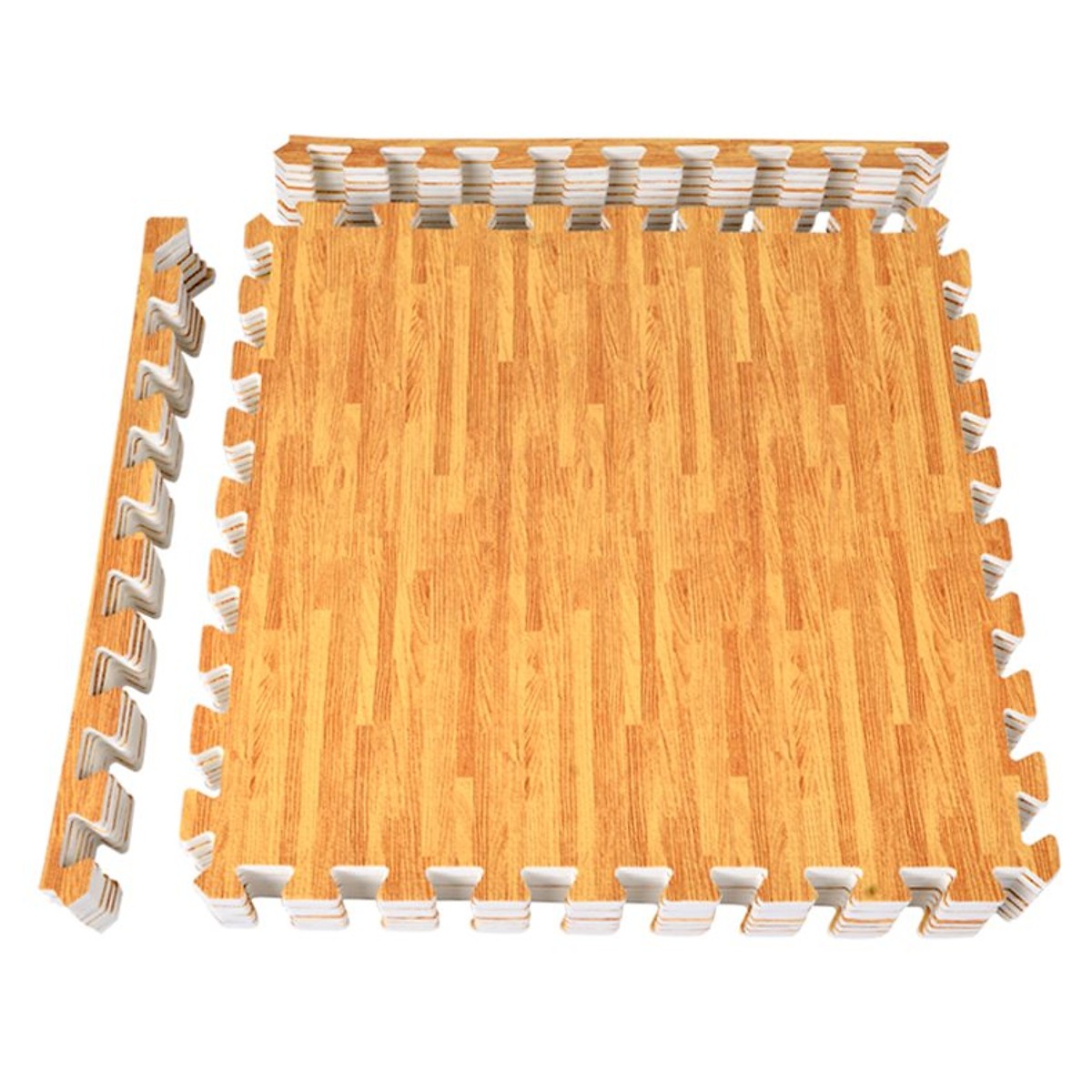 Bộ 9 Miếng thảm xốp vân gỗ lót sàn 42*42cm