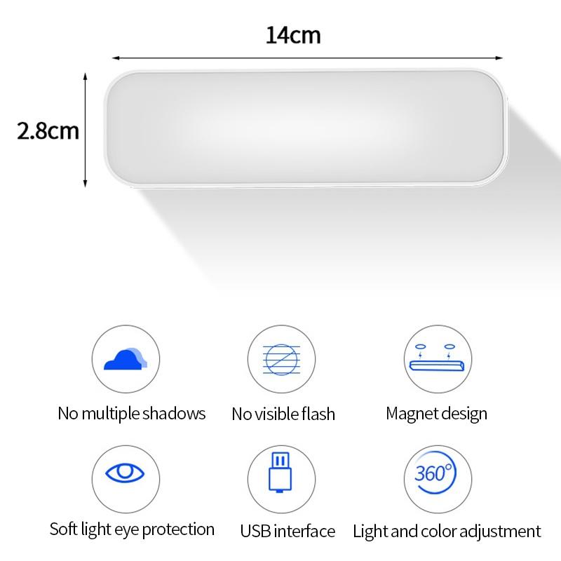 Đèn Led Đọc Sách Bảo Vệ Mắt Có Thể Điều Chỉnh Cổng Sạc Usb