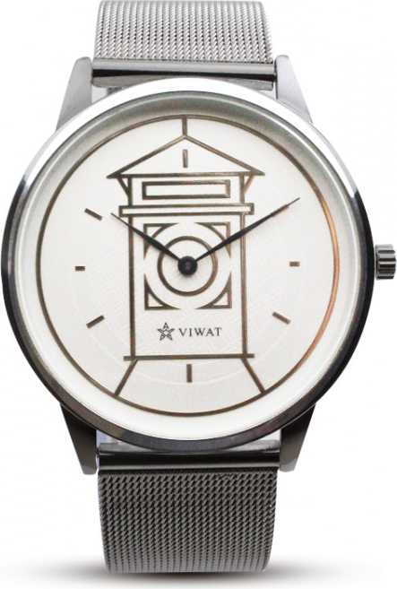 Đồng hồ nam dây thép chống gỉ Viwat Sài Gòn VW-108S ( 38mm) Bạc