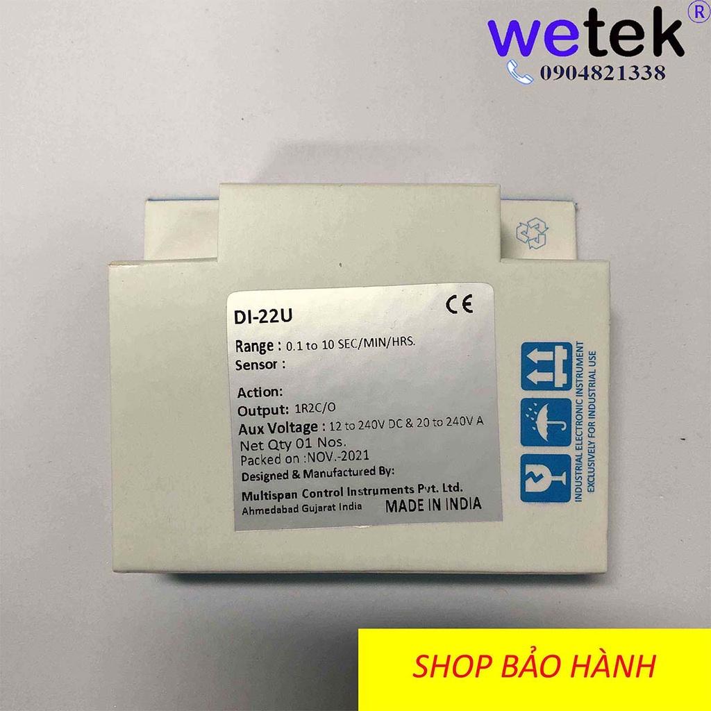 Multispan DI-22 timer đóng trễ mở trễ dải rộng công nghiệp rẻ tốt 0.1s tới 10h, 2 cặp tiếp điểm