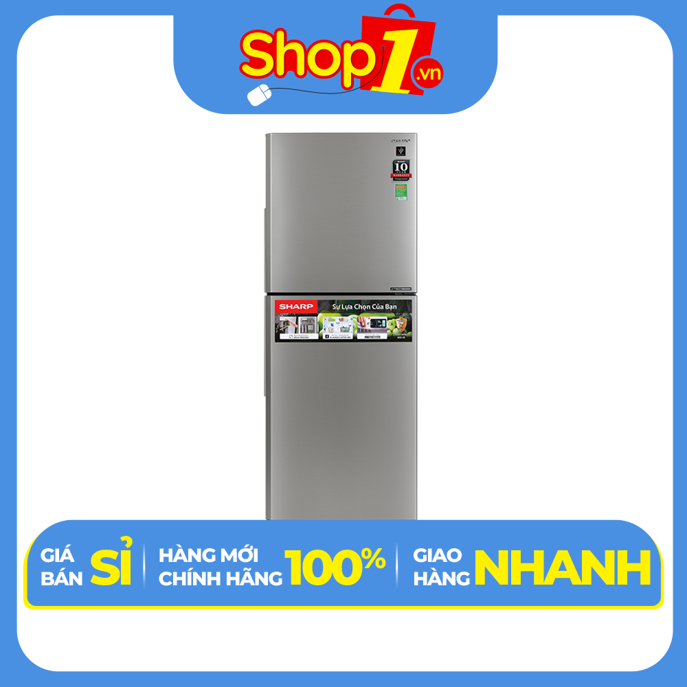 Tủ lạnh Sharp Inverter 330 lít SJ-XP352AE-SL - Hàng chính hãng - Chỉ giao HCM