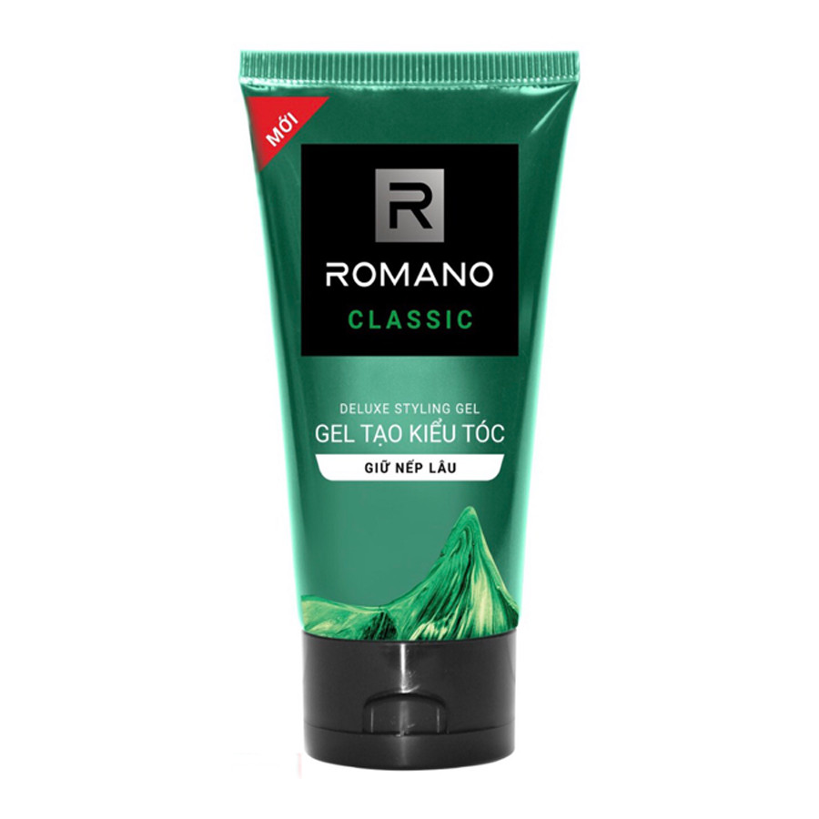 Gel Tạo kiểu tóc giữ nếp lâu làm mềm tóc 150g tặng dầu gội sạch gàu Romano Force 60r