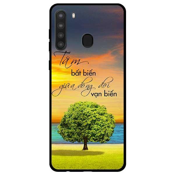 Ốp lưng dành cho Samsung Galaxy A21 mẫu Tâm Bất Biến