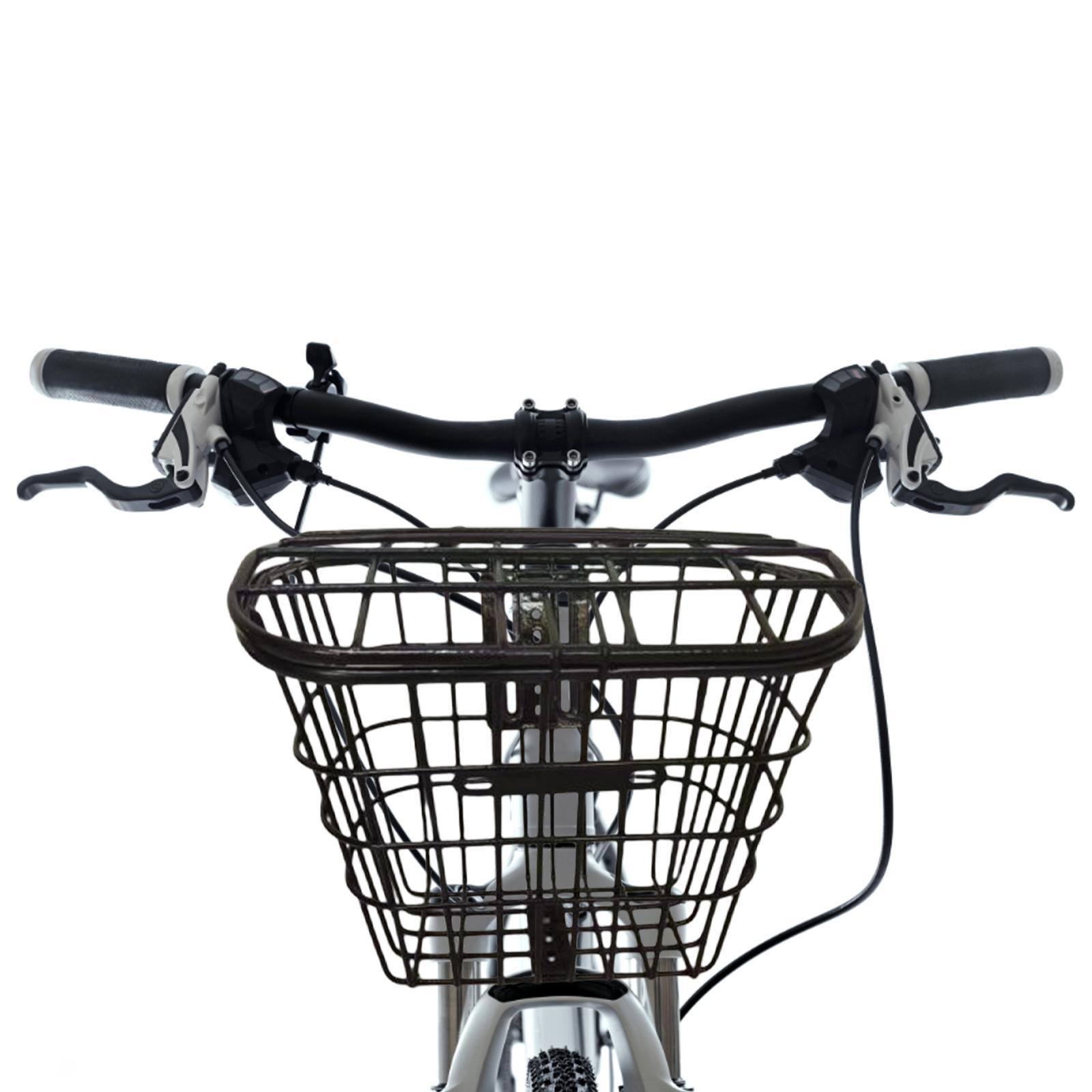 Metal Bike Basket Sturdy Heavy Duty Detachable Portable Basket for Folding Bikes