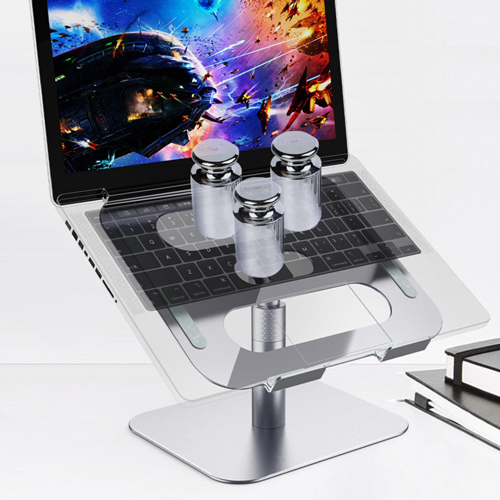 Adjustable Laptop Stand Bracket Tablet Holder with Slide-Proof Silicone Pad for Home Office Desktop