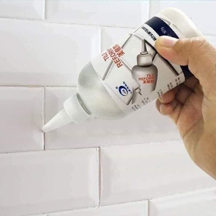Kẻ viền gạch đá hoa, nhà vệ sinh, bồn rửa bát, giữ nhà luôn mới