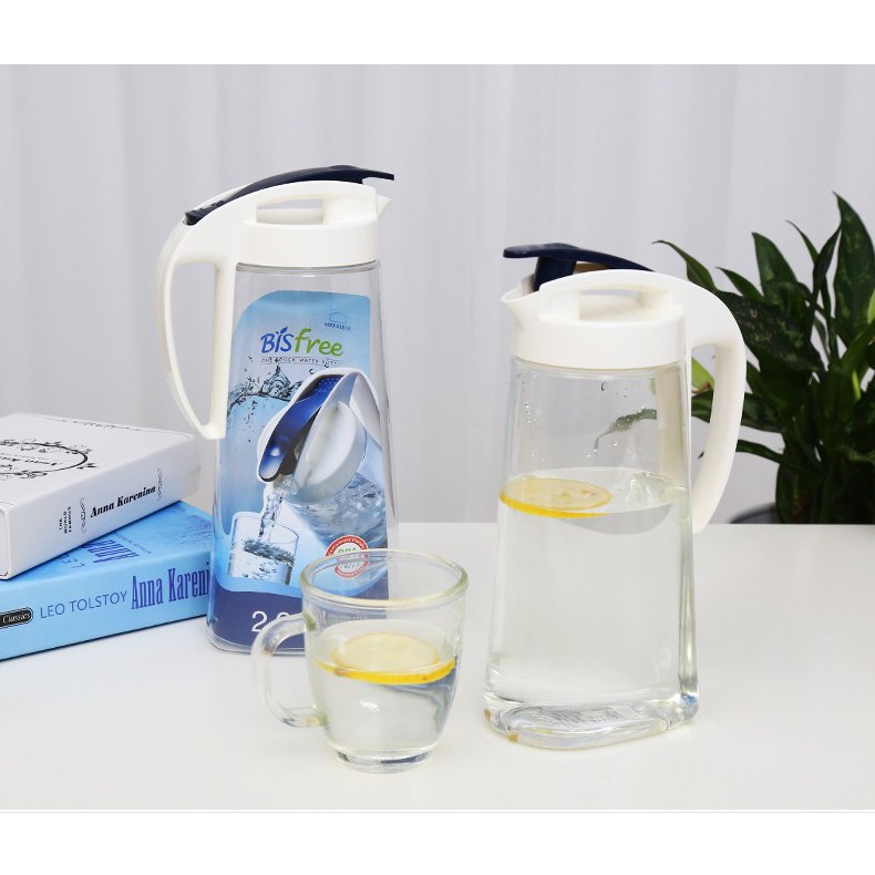 Bình nước nhựa LocknLock One Touch ABF631, ABF632 1.6, 2L, Hàng chính hãng, nhựa PP - JoyMall