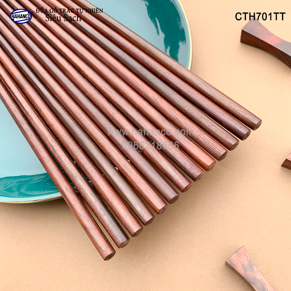 Đũa gỗ Trắc Việt Nam vân đẹp CTH701TT - gỗ Trắc tự nhiên không chất độc hại
