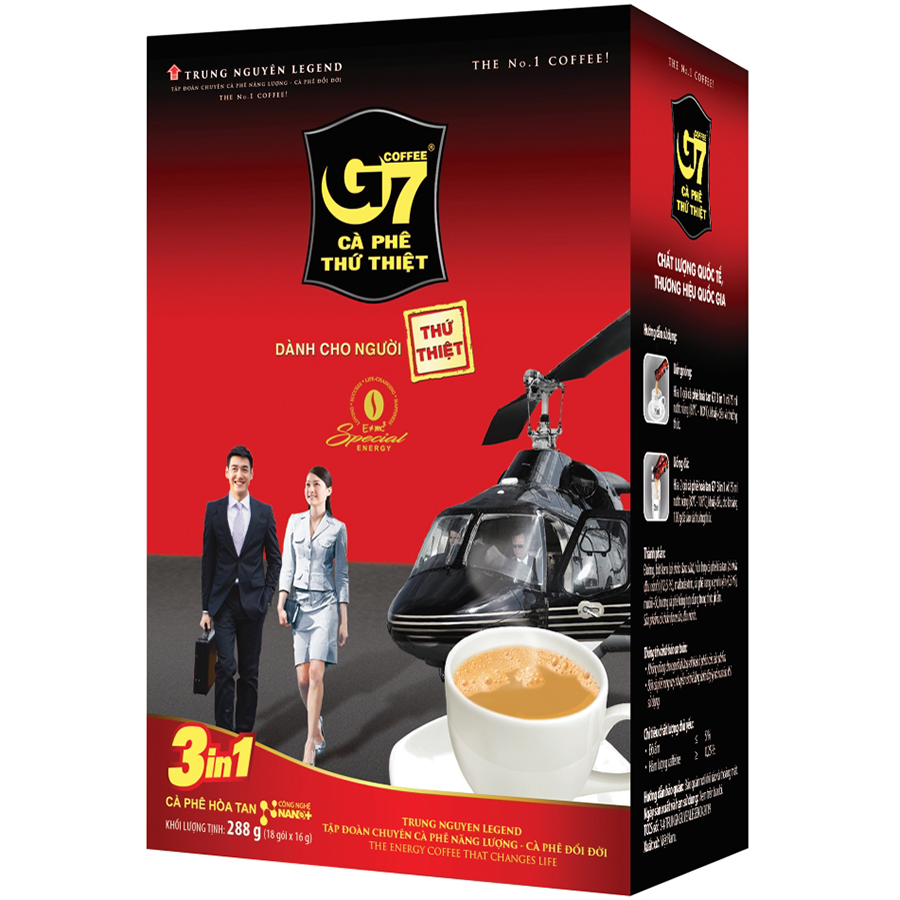 Trung Nguyên Legend - Cà phê hòa tan G7 3in1 - Hộp