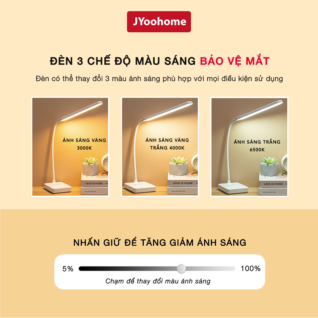 Đèn Học, Đèn Bàn Học Chống Cận Thị Bảo Vệ Mắt, 3 Chế Độ Ánh Sáng Chống Chói Lóa Mắt - Đèn Học Để Bàn LED Hỗ Trợ Đọc Sách, Làm Việc, Trang Trí