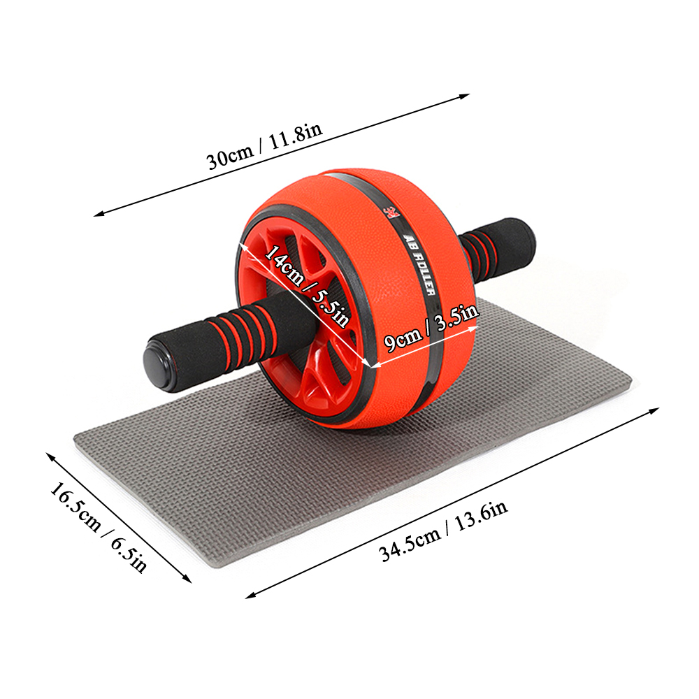 Con lăn tập bụng với Bánh xe chống trượt rộng 3,5 "Tay cầm bằng xốp Đi kèm với một miếng đệm đầu gối