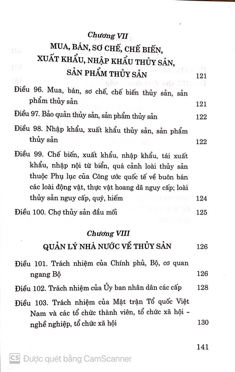 Luật thủy sản