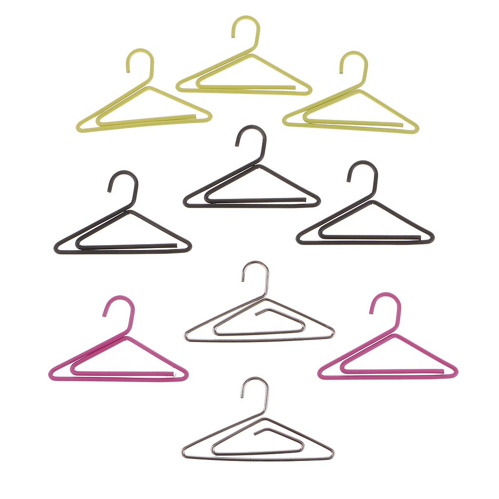 30X Kim Loại Móc Treo Quần Áo Hình Kẹp Giấy Đáng Dấu Cho Trường Văn Phòng