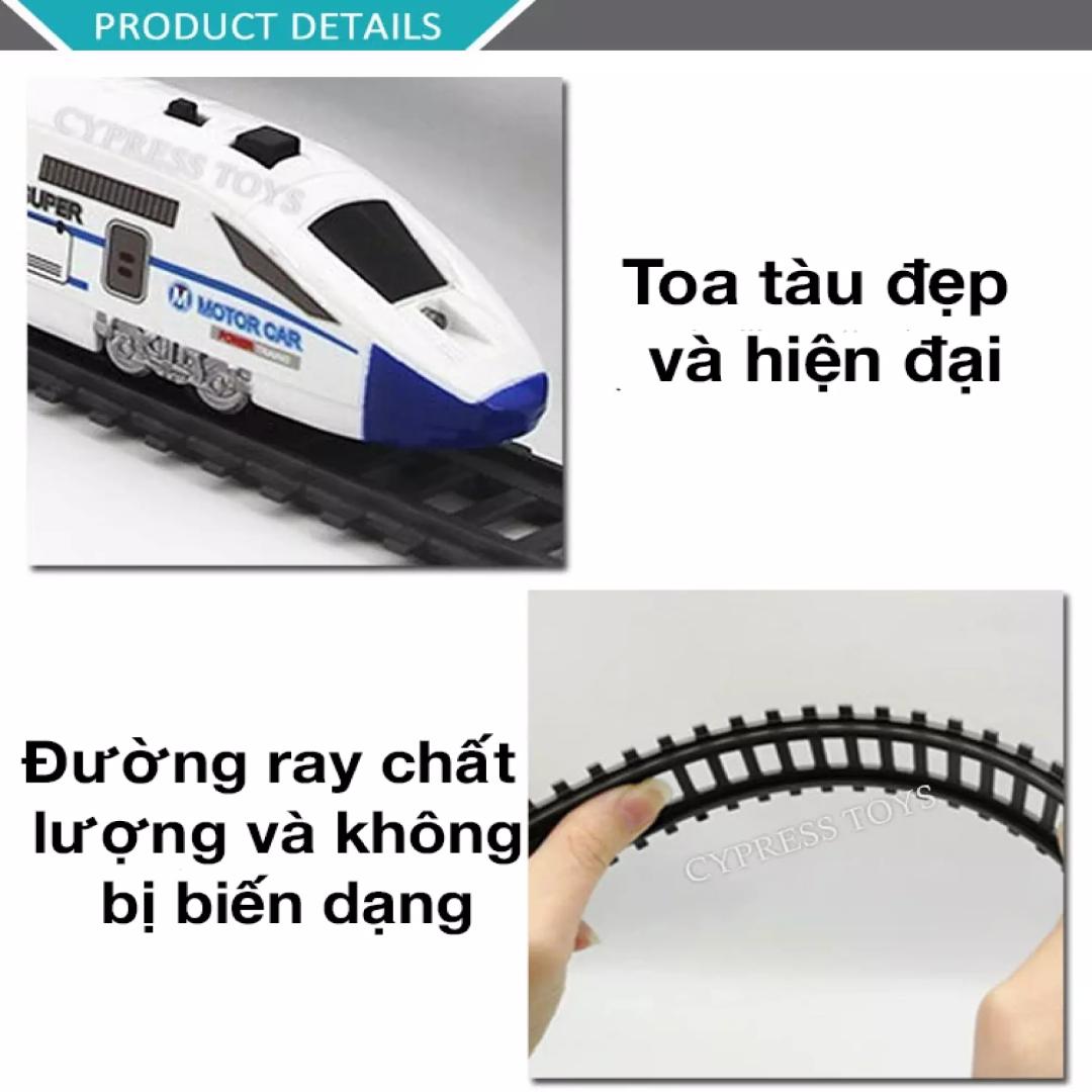 [Có sẵn] Đồ chơi Đường sắt Tàu hỏa tốc độ cao Giúp trẻ phát triển trí tuệ - 50 chi tiết