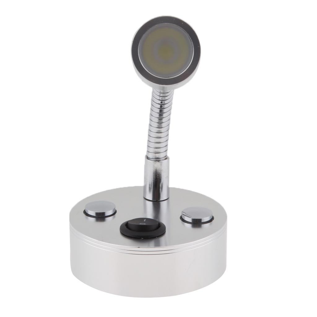 2Pcs Flexible Desk Lamp Bedside Reading Home Office Light