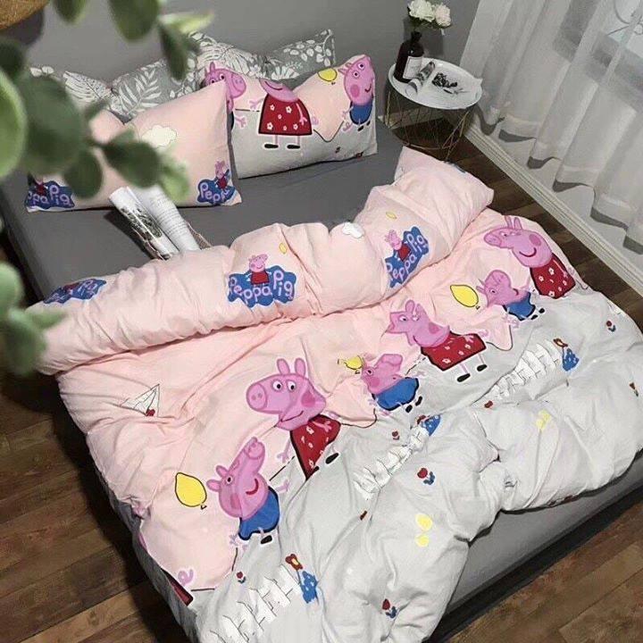 BỘ CHĂN GA COTTON HỌA TIẾT ĐỘNG VẬT