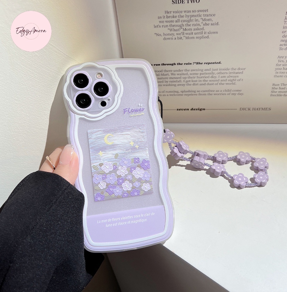 Ốp lưng Iphone chống sốc hình hoa tím dành cho Iphone 11 / Phone 11 Pro / Iphone 11 Pro Max / Iphone 12 / Iphone 12 Pro / Iphone 12 Pro Max / Iphone 13 / Iphone 13 Pro / IPhone 13 Pro Max / Iphone 14/ Iphone 14 Pro / Iphone 14 Pro Max