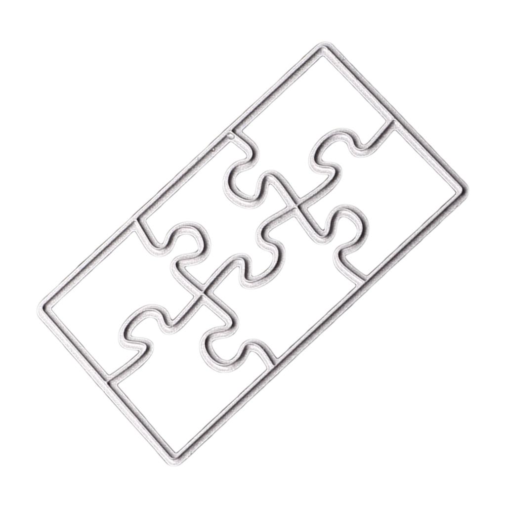 Jigsaw Puzzle Metal Stencils Die Cutting Template Dies Embossing Folder DIY