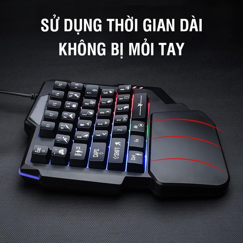 Combo bàn phím gaming RM01 chuột X3 chơi PUBG, Free Fire, COD