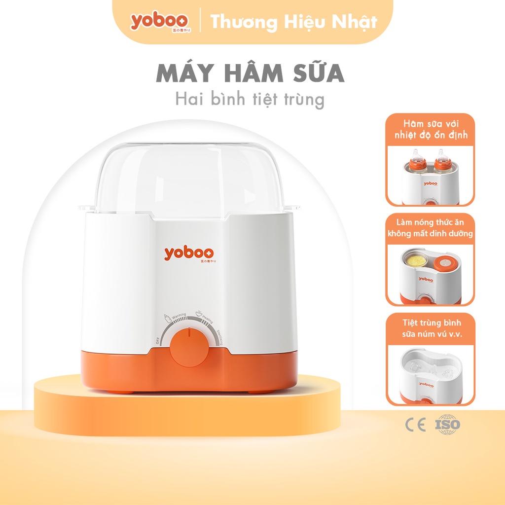 Máy hâm nóng sữa đôi 3in1 Yoboo YB-0041 thiết kế "3 TRONG 1" dùng hâm nóng, rã đông, tiệt trùng - Hàng chính hãng