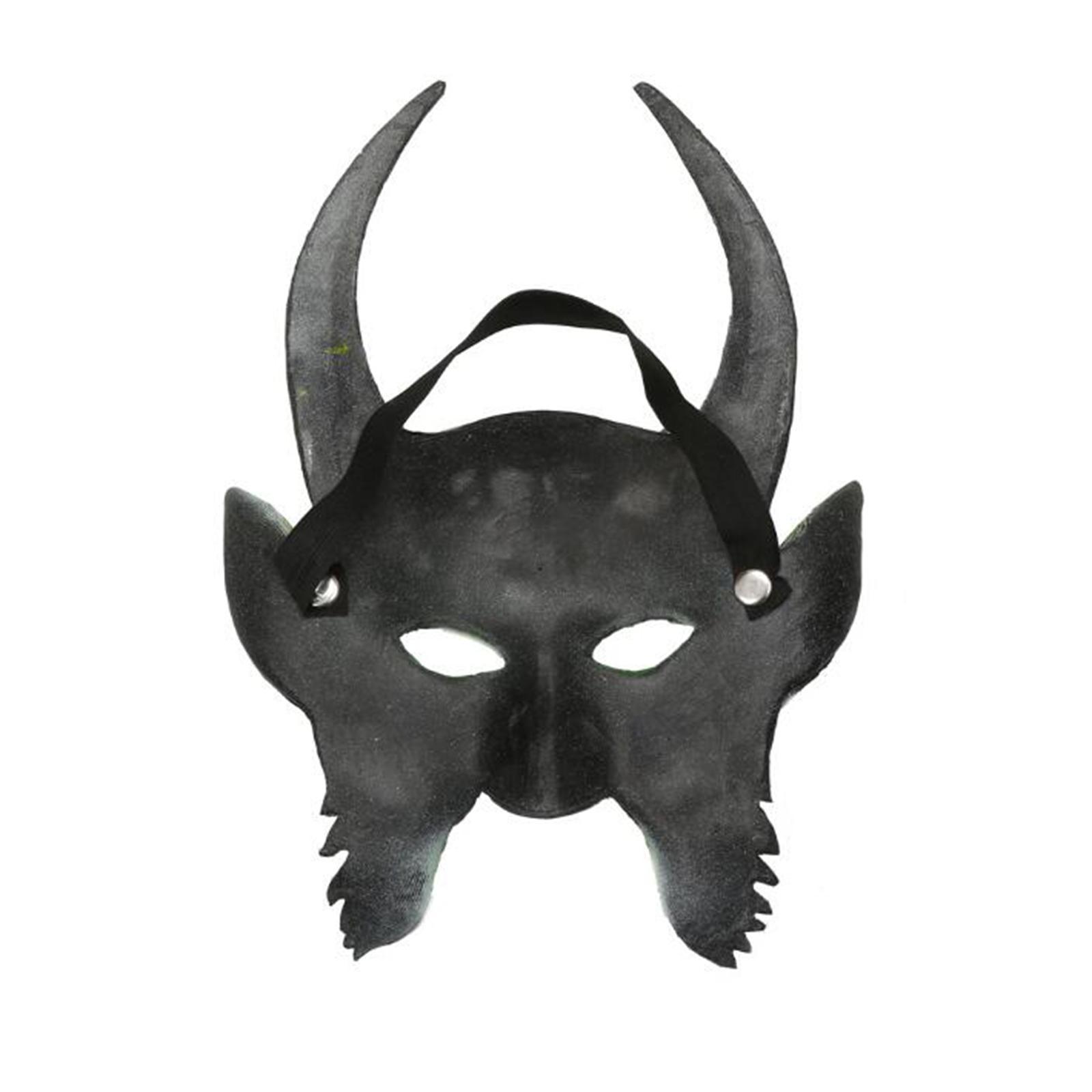 Devil Face Cover, Cosplay Fancy Dress Masquerade , Halloween for Prom Stage Performance Party Night Club
