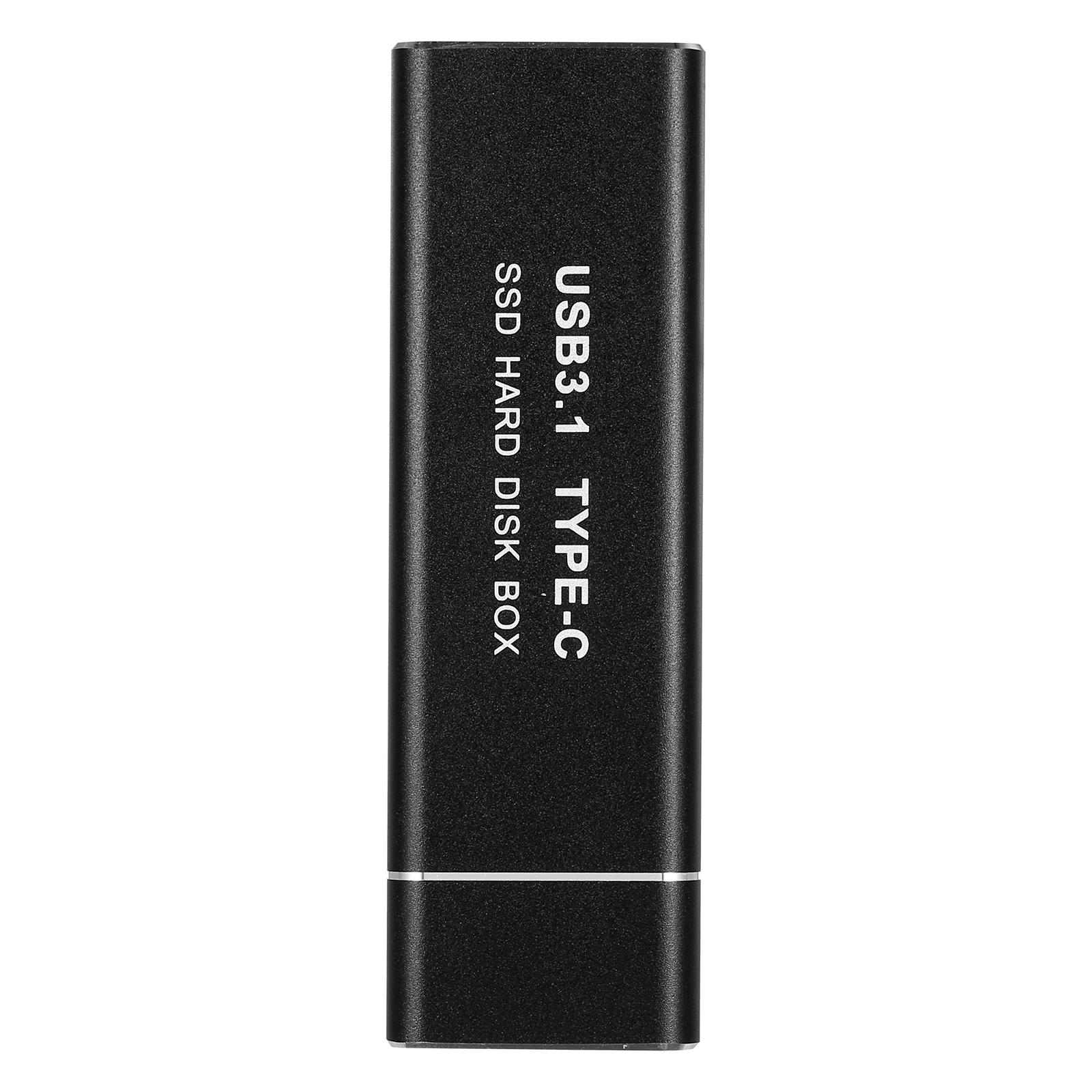 M.2 NVMe/SATA Dual Protocol Mobile Hard Disk Case USB3.1 Type-C External SSD Enclosure Aluminum Alloy Shell
