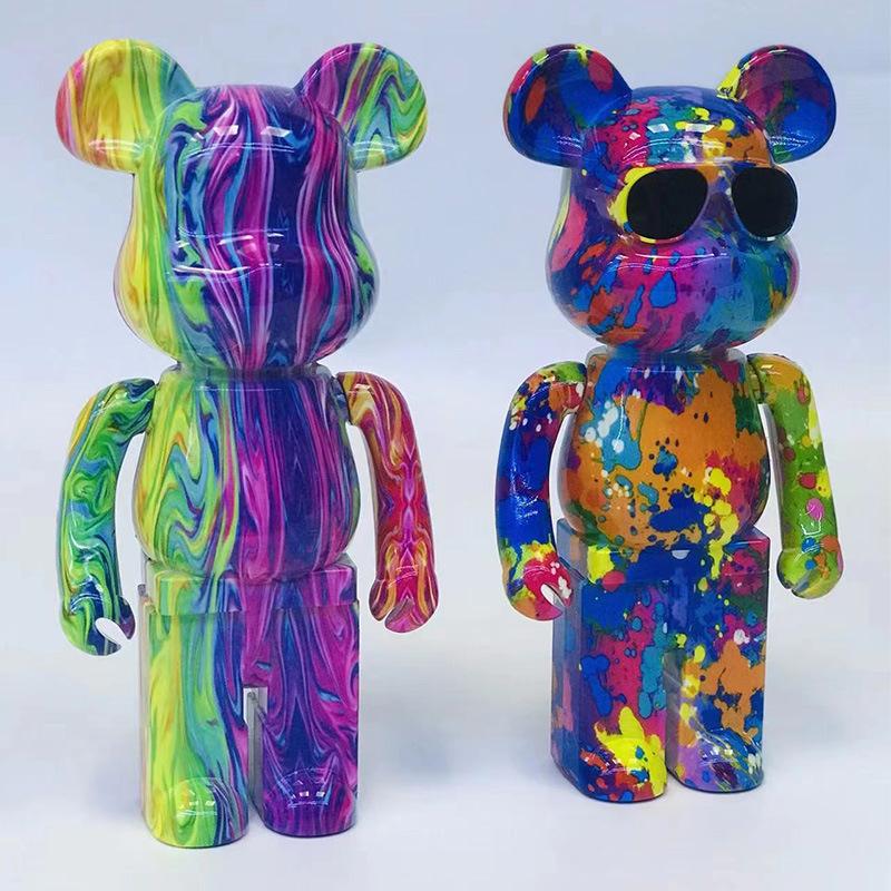 Phim hoạt hình sáng tạo Bearbrick Bluetooth loa bạo lực gấu gấu gấu giá sách trang trí nhà trang trí nhà Giáng sinh màu sắc