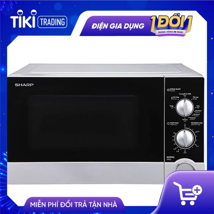 Lò Vi Sóng Có Nướng Sharp R-G302VN-S - 23 Lít - Hàng chính hãng