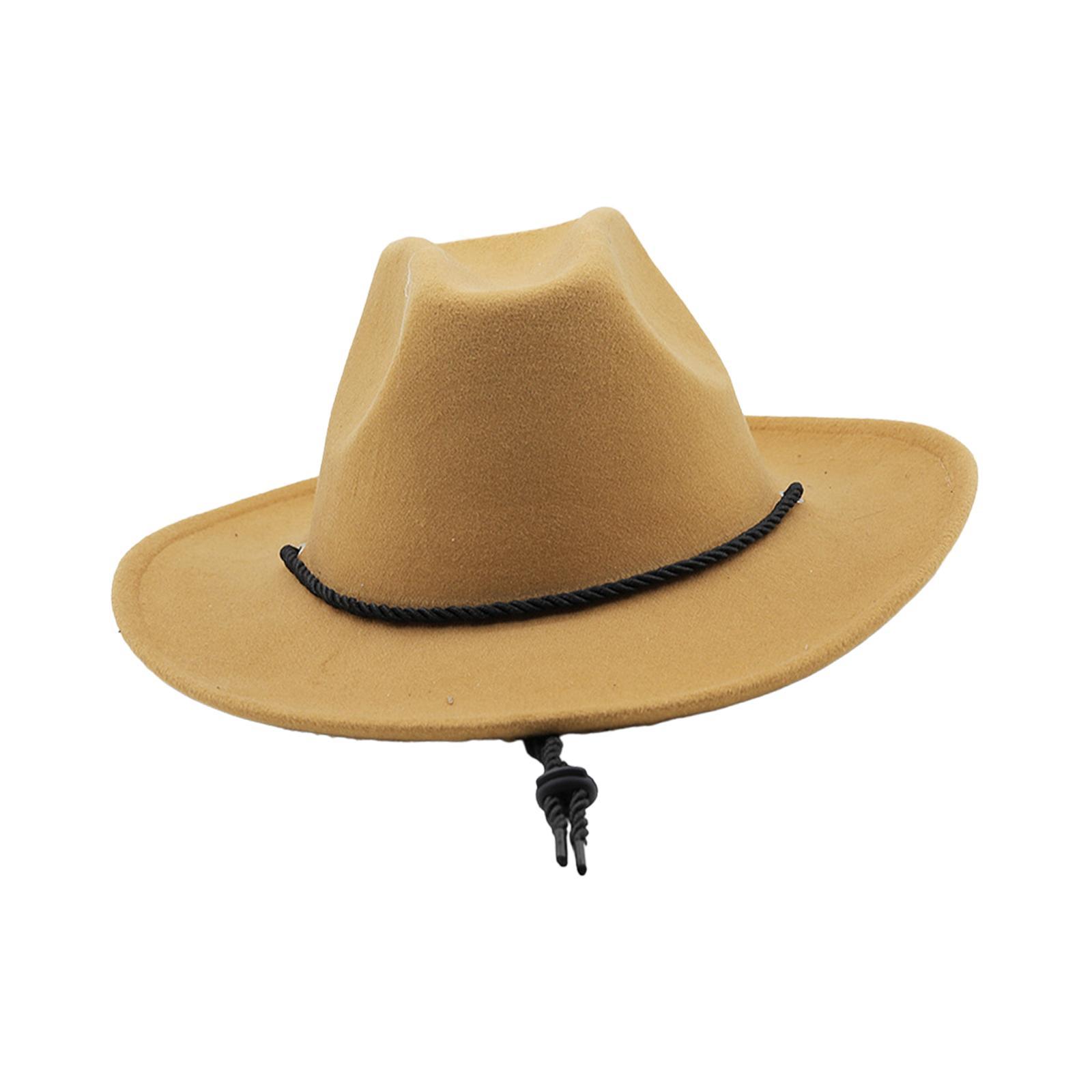 Western Cowboy Hat Cowgirl Hats Headwear Photo Props Breathable Decor Sun Hat Jazz Hat for Festival Performance Halloween Carnival Men Women