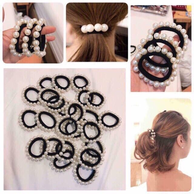 Dây buộc tóc đính đá