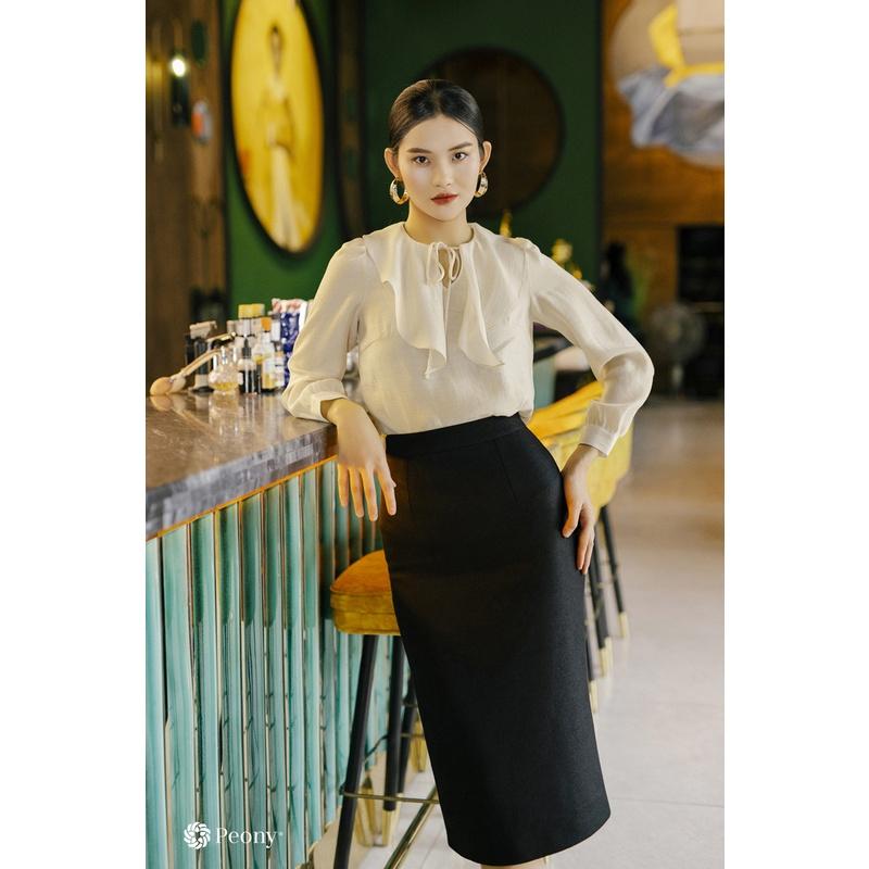 Chân váy bút chì suông công sở đẹp, dáng trơn tôn dáng Peony - ALVIN SKIRT