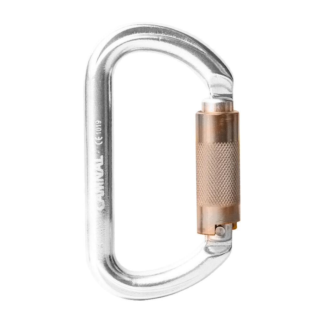25KN Twist Gate Auto Locking Carabiner for Climbing Mountaineering