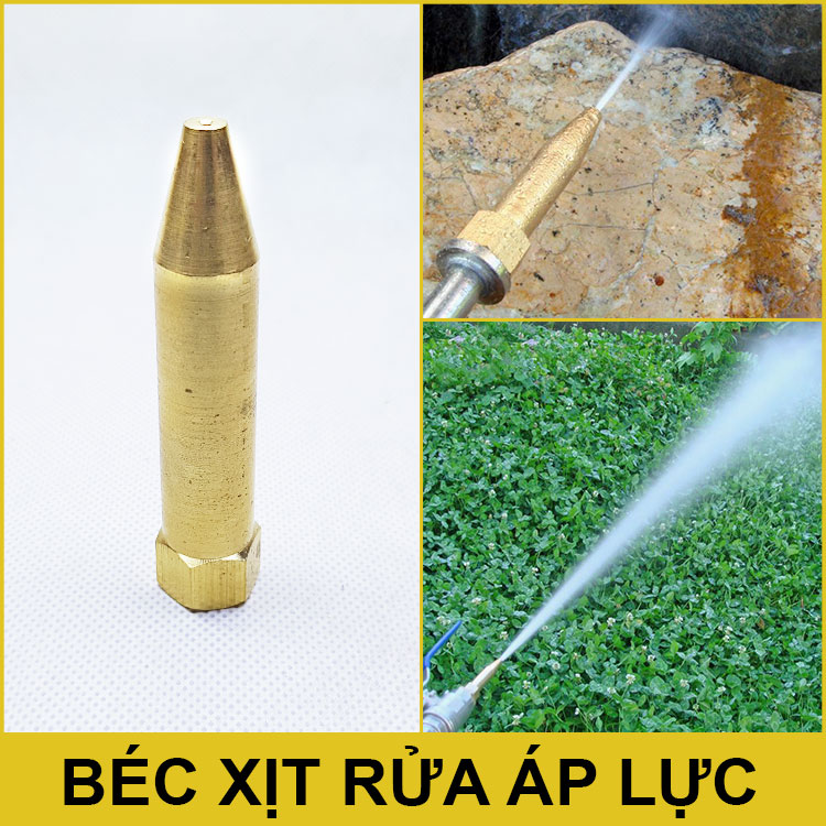 Béc đồng 1 tia xịt rửa xe máy lạnh 80mm