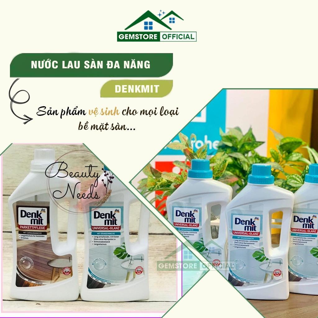 Nước Lau Sàn Đa Năng Denkmit, Dung Dịch Vệ Sinh Sàn Gỗ, Sàn Gạch, Dung Tích 1L, Loại Bỏ 99% Vi Khuẩn, Nhập Đức