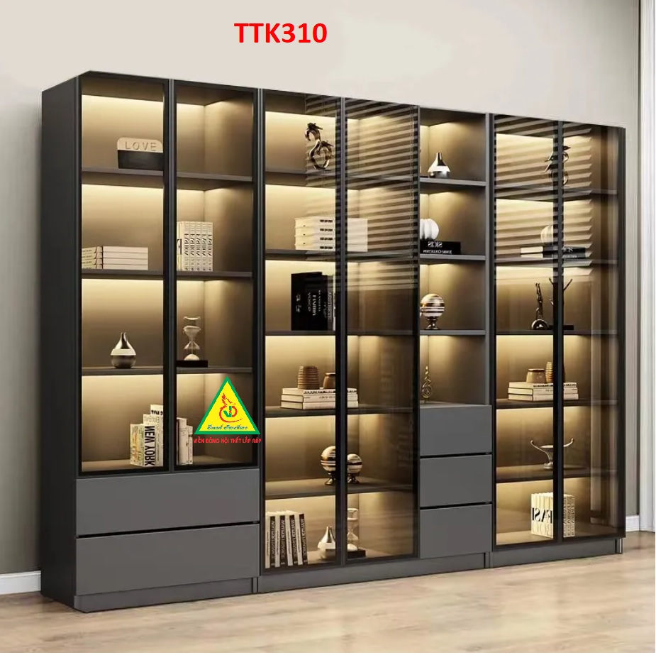 Tủ trang trí cánh kính TTK309 - Nội thất lắp ráp Viễn Đông ADV