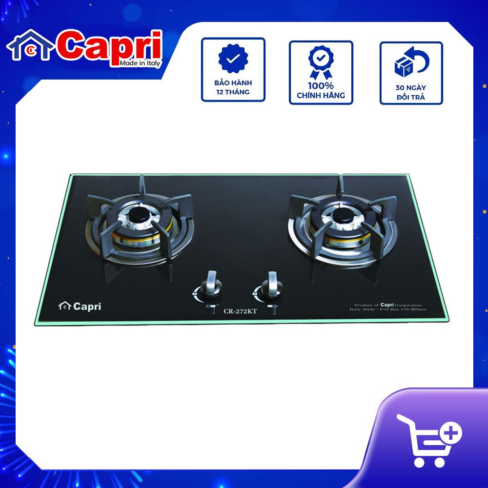 Bếp gas âm 2 lò Capri CR-272KT | Hàng chính hãng