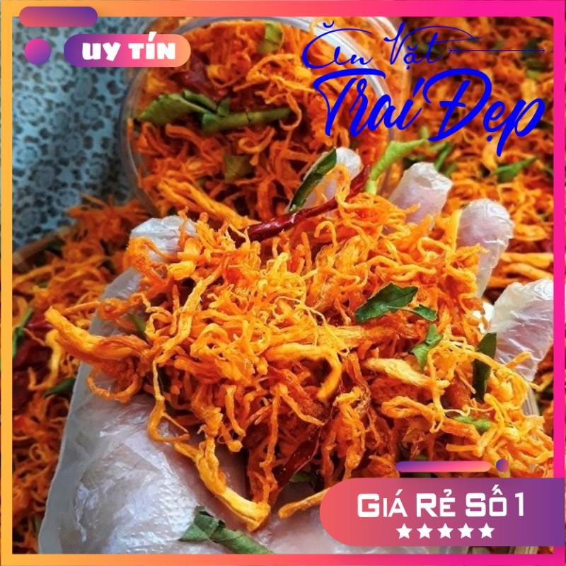 100G GIÁ SỈ KHÔ GÀ LÁ CHANH THƯỢNG HẠNG SIÊU NGON - TRAI ĐẸP SNACK