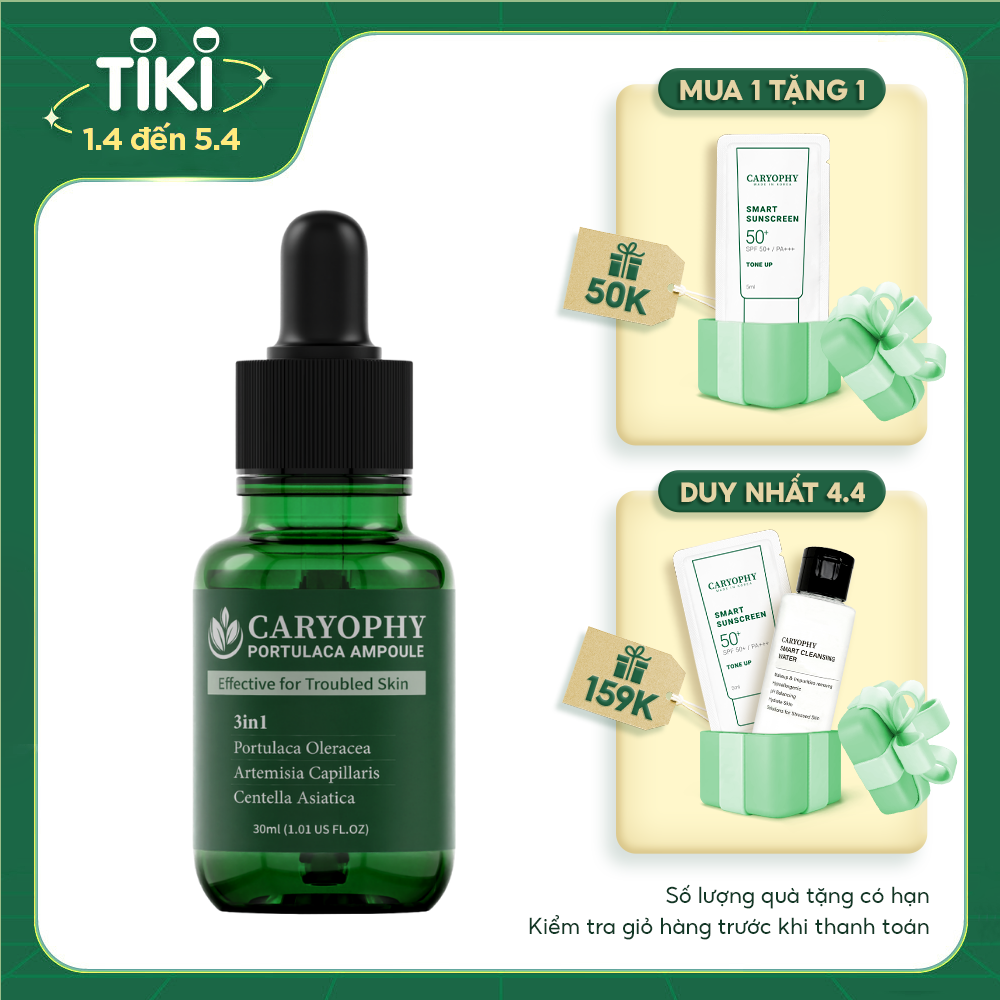 Serum ngừa mụn Caryophy Portulaca Ampoule (30ml)