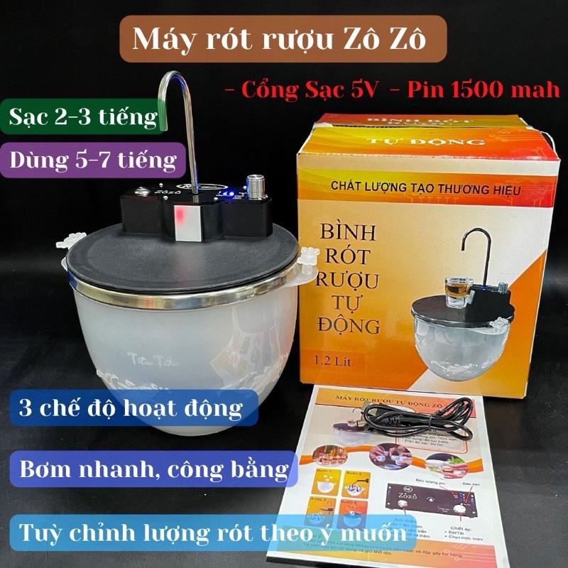 Máy Rót Rượu Tự Động - Bình Rót Rượu Thông Minh ZoZo Cảm Ứng