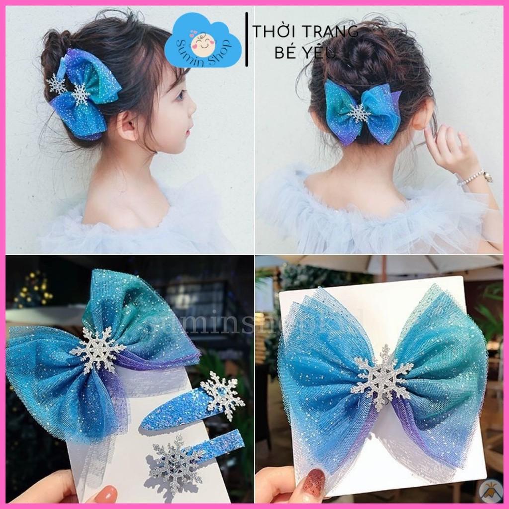 Kẹp tóc bé gái kiểu dáng elsa là món không thể thiếu trong phụ kiện elsa